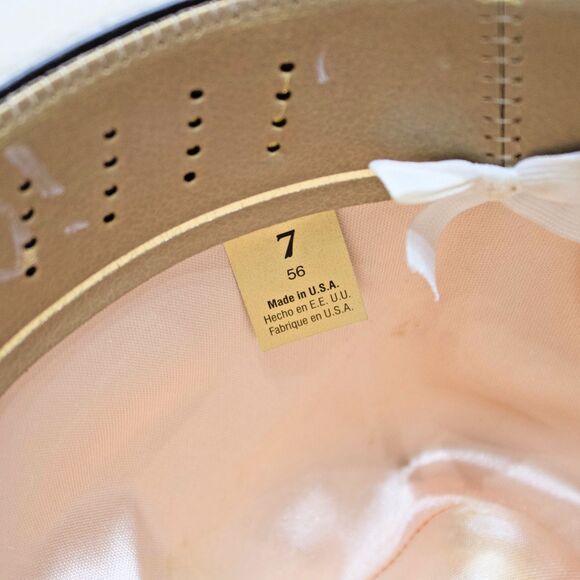 Bailey Pro 5X Ivory White Beaver Felt Cowboy Western Hat Made in USA Size 7 56cm main image 7
